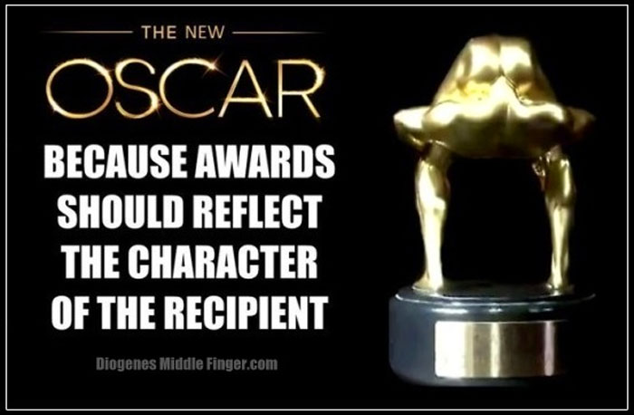 "Don’t preach to us anymore Hollywood. There is a reason fewer people are watching your movies and it’s not JUST because you aren’t putting out anything good. You wish. America, in very large part is just moving on. People used to care about the Oscars. Now they don’t – or at least many more don’t these days. Many people are coming to realize that the product Hollywood sells, a Kardashian world, is bankrupt increasingly in every sense. It’s a waste of time. Hollywood has had it good for so long that it has forgotten that its not an industry like energy, or farming. It’s a luxury item. Hollywood is paid to entertain. If yet another CGIed up Marvel comic book movie doesn’t come out the world will go on. In fact if Hollywood just went away completely the world would go on. " - Suckers On Parade 