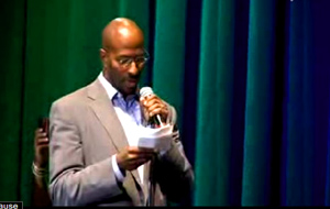 Van Jones Hosts Poetry Contest - Teenagers using news items slam Bush and Big Oil With Profanity.  